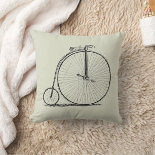 Cojín Decorativo Bicicleta de rueda alta Penny Farthing