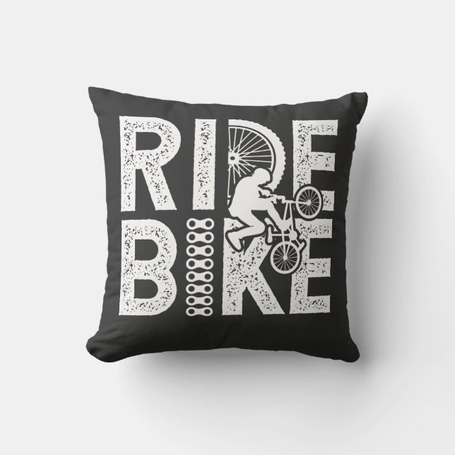 Cojín Decorativo Bicicleta en bicicleta (Anverso)