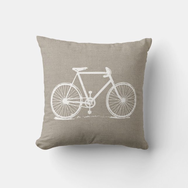 Cojín Decorativo Bicicleta Rustica Vintage (Anverso)