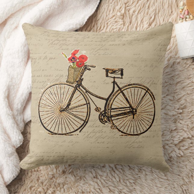Cojín Decorativo Bicicleta Vintage (Manta)