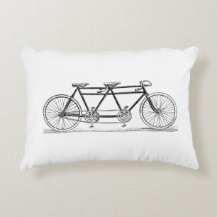 Cojín Decorativo Bicicleta Vintage Construida Para Bicicleta De Dos