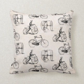 Cojín Decorativo Bicicleta Vintage y Triciclos Elegantes Bicicletas