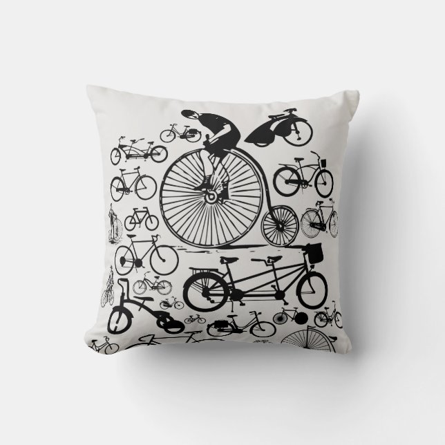 Cojín Decorativo Bicicletas (Anverso)