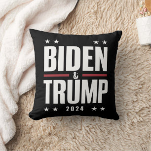 Cojín Decorativo Biden Trump 2024 Divertido candidato a la presiden