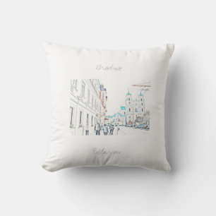 Cojín Decorativo Bielorrusia Б е л а р у с htono Grodno Burn Burn B