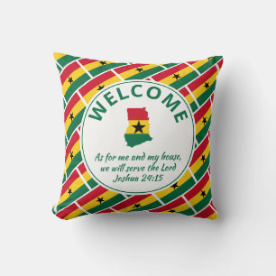 Cojín Decorativo Bienvenida cristiana personalizada GHANA