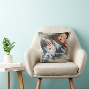 Cojín Decorativo Bienvenida   Foto Personalizado Recién Nacidos, Es
