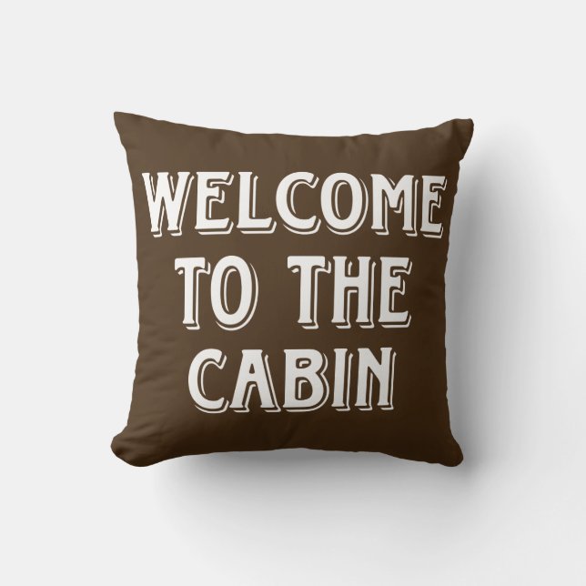 Cojín Decorativo Bienvenido A La Cabina (Anverso)