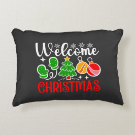 Cojín Decorativo Bienvenido Navidad
