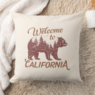 Cojín Decorativo Bienvenidos a California Bear