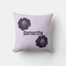 Cojín Decorativo Bienvenidos A La Guardería Chica De Las Flores Púr