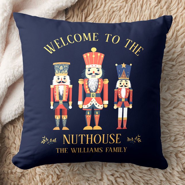 Cojín Decorativo Bienvenidos a los Navidades Nuthouse Nutcracker (Subido por el creador)