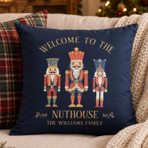 Cojín Decorativo Bienvenidos a los Navidades Nuthouse Nutcracker