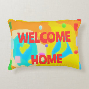 COJÍN DECORATIVO BIENVENIDOS ARTE DOMÉSTICO POR SESSOX BRITE COLORS