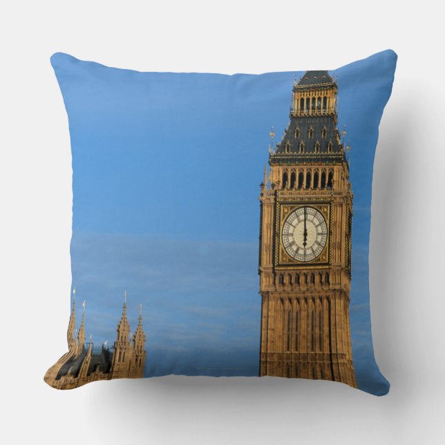 Cojín Decorativo Big Ben y edificio del parlamento (Anverso)