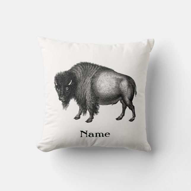 Cojín Decorativo Big Bison Buffalo Thunder_Cove (Anverso)