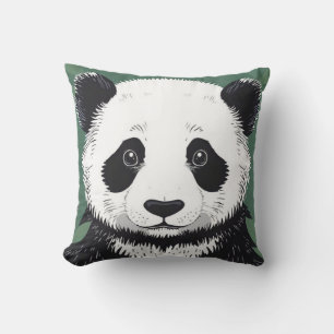 Cojín Decorativo Big Panda Face Pillow Estético