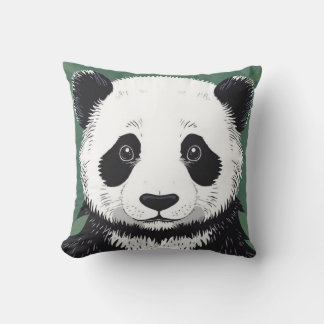 Cojín Decorativo Big Panda Face Pillow Estético