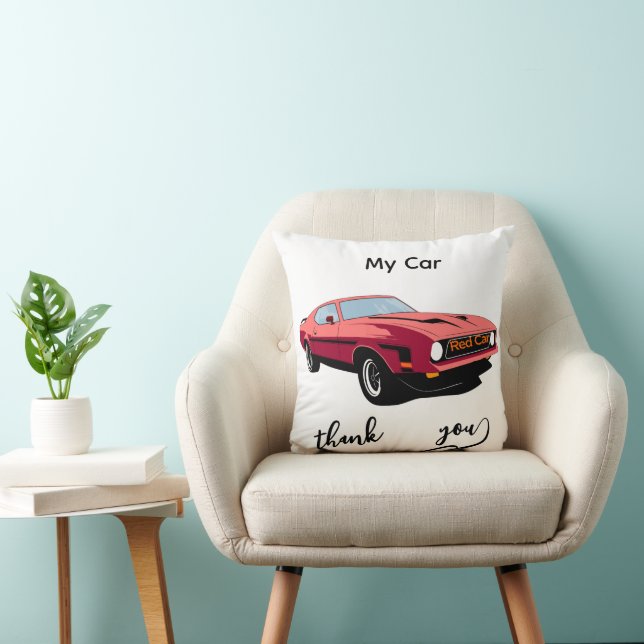 Cojín Decorativo Big Red Car Throw Pillow –Home Décor (Silla)