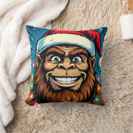Cojín Decorativo Bigfoot divertido de Navidad