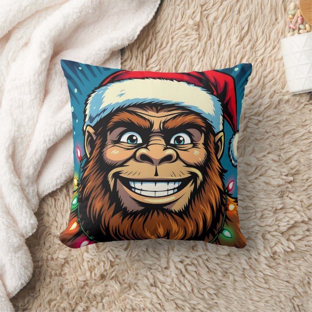 Cojín Decorativo Bigfoot divertido de Navidad (Manta)