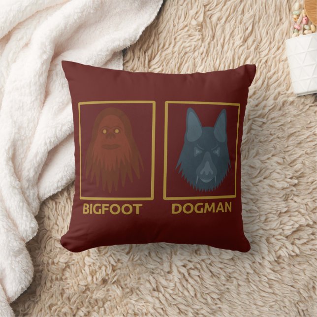 Cojín Decorativo Bigfoot & Dogman Pillow (Manta)