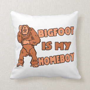 Cojín Decorativo Bigfoot es mi Homeboy