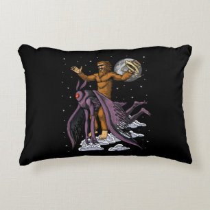 Cojín Decorativo Bigfoot Riding Mothman