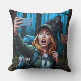 Cojín Decorativo Bigfoot Sasquatch Selfie