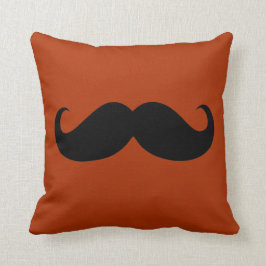 Cojín Decorativo Bigote negro divertido 12