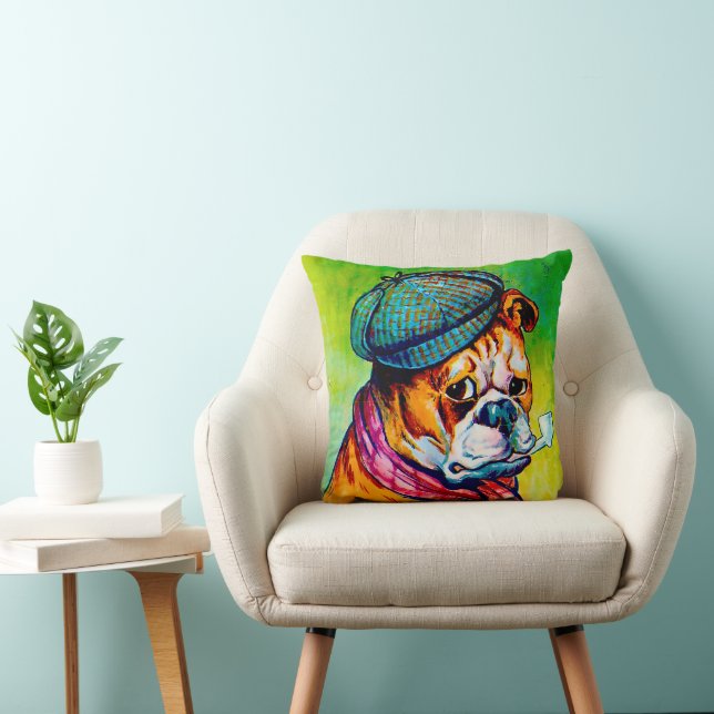 Cojín Decorativo Bill Sykes de Louis Wain (Silla)