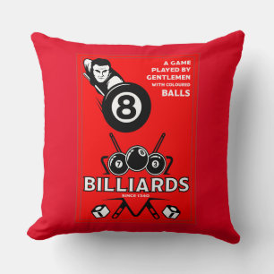 Cojín Decorativo Billares de bolsillo vintage