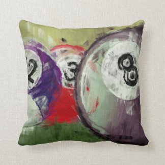 Cojín Decorativo Billares del arte abstracto