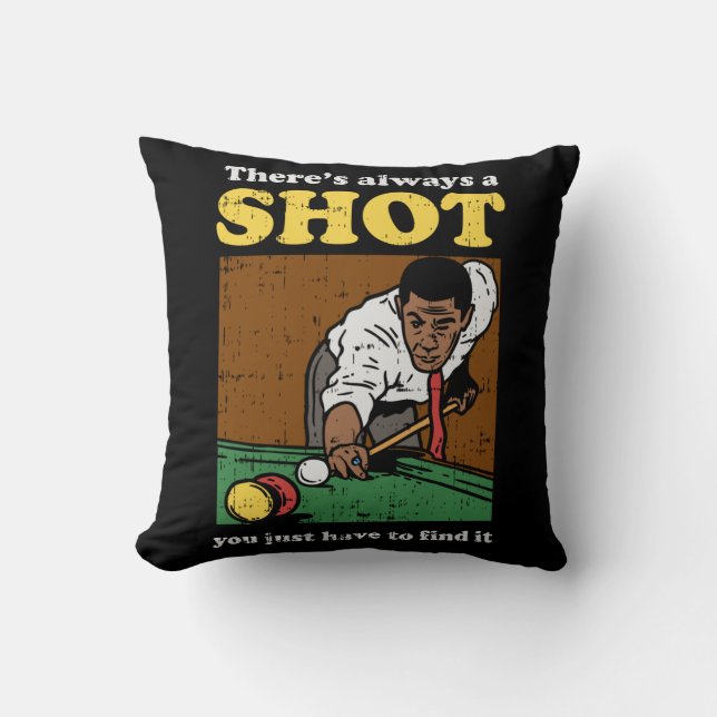 Cojín Decorativo Billiard Snooker Retro (Anverso)