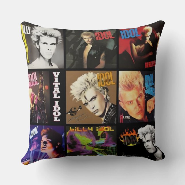 Cojín Decorativo Billy Idol (Reverso )