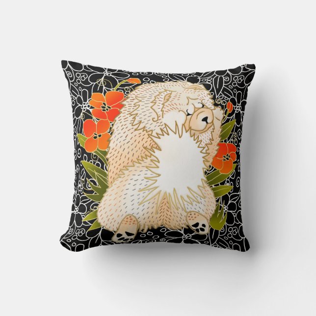 Cojín Decorativo BINDI MINGSIE -almohada de vaca crema derecha/izqu (Anverso)