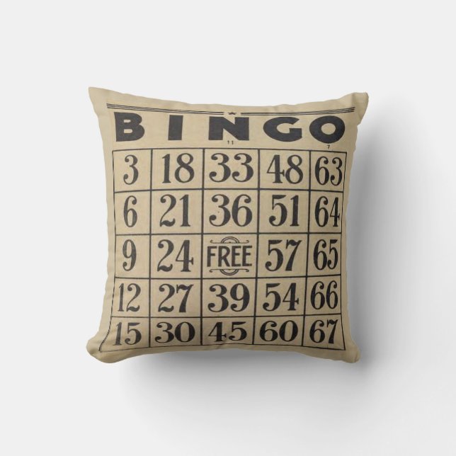 COJÍN DECORATIVO ¡BINGO! (Anverso)