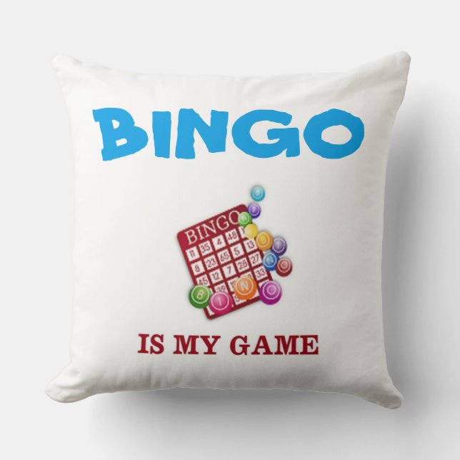 COJÍN DECORATIVO BINGO ES MI JUEGO (Anverso)