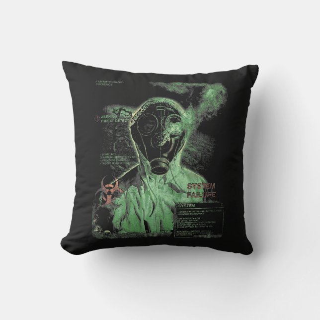 Cojín Decorativo Bio-Waste - Diseño de Calzado Tecno-Distópico (Anverso)