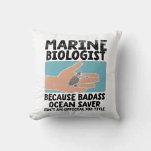 Cojín Decorativo Biólogo Marino Biología Marina