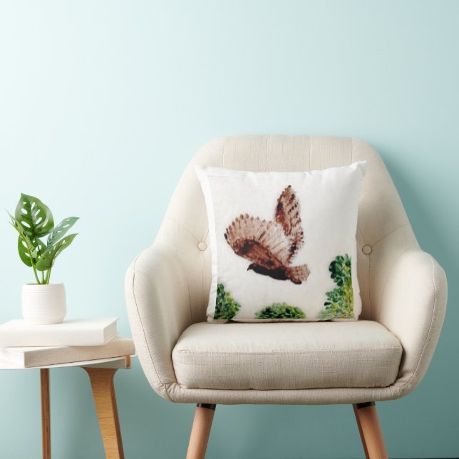 Cojín Decorativo Bird Art Flying Owl (Silla)