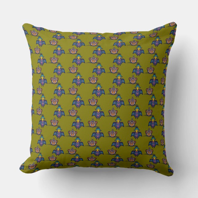 Cojín Decorativo Bird & Mouse Throw Pillow (Anverso)