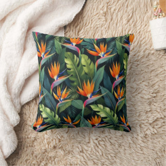 Cojín Decorativo Bird of Paradise Flower Pattern