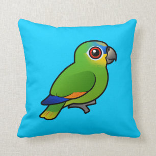Cojín Decorativo Birdorable Naranja-se fue volando el Amazonas