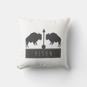 Cojín Decorativo Bison Bisons Arrow Minimalismo