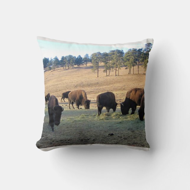 Cojín Decorativo Bison de Colorado (Anverso)