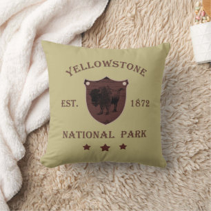 Cojín Decorativo Bison Parque Nacional Yellowstone