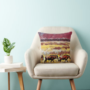 Cojín Decorativo Bisons Home On The Range Pop Art, Cushion