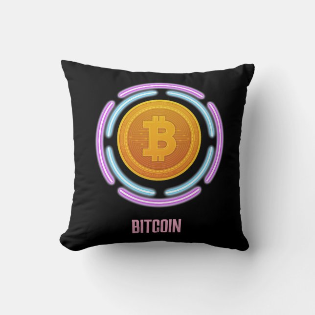 COJÍN DECORATIVO BITCOIN (Anverso)