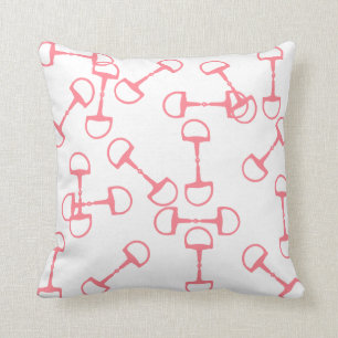 Cojín Decorativo Bits de caballos rosados